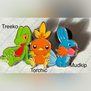Colorful Pokemon Character Pin